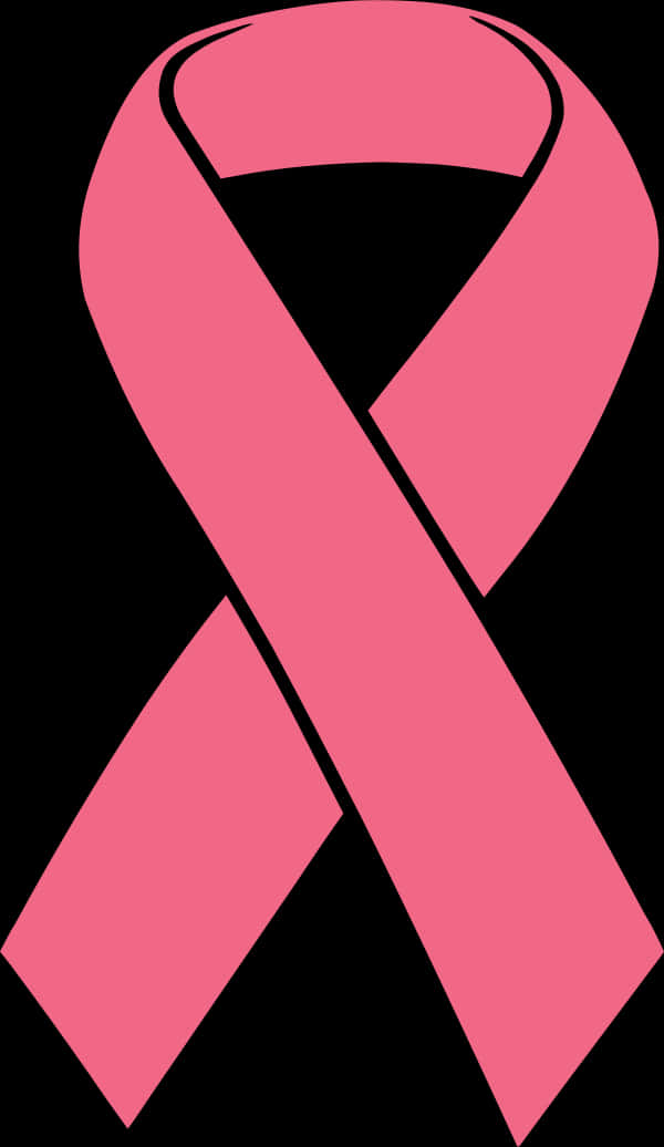 Pink Breast Cancer Awareness Ribbon PNG