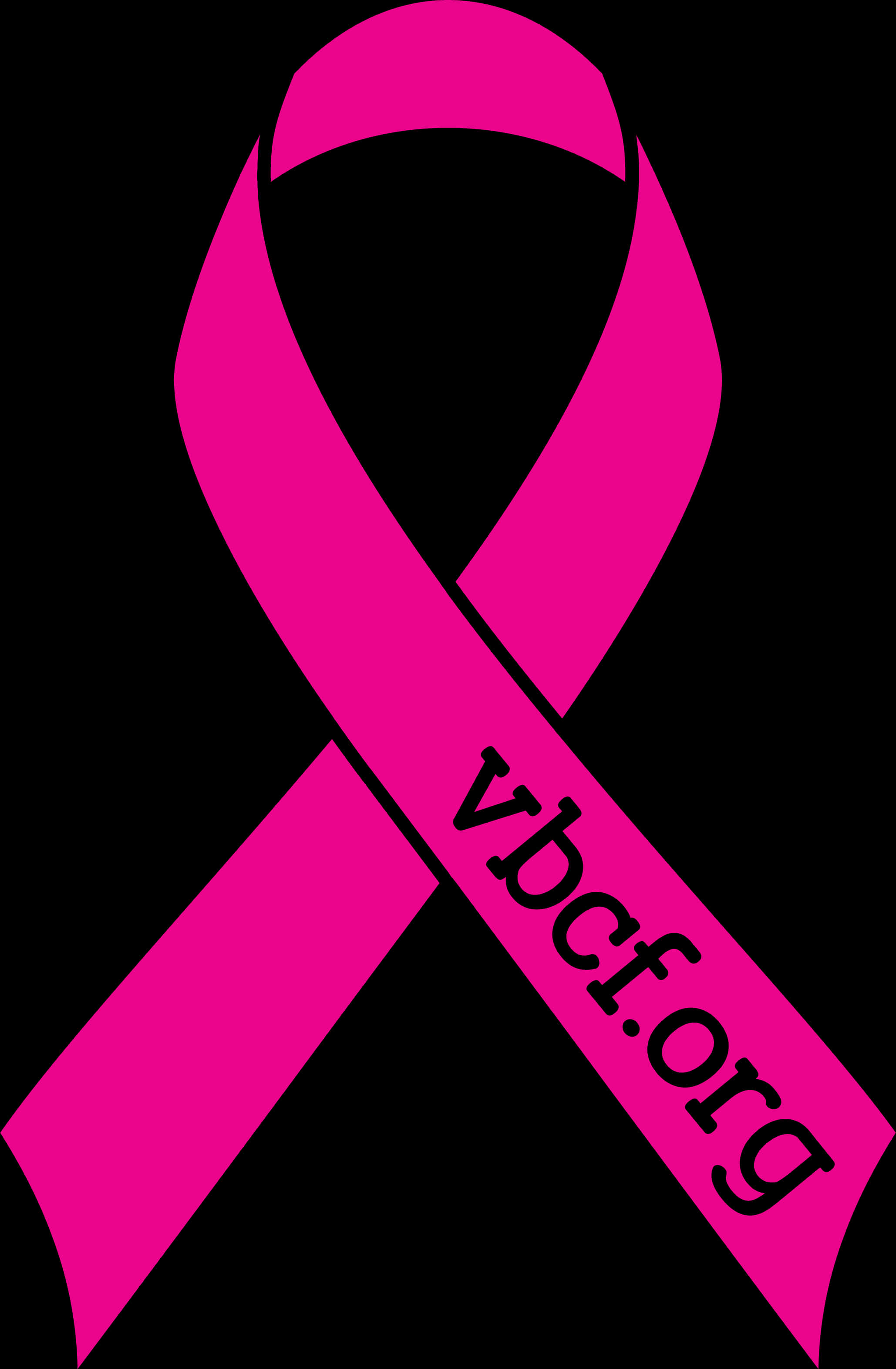 Pink Breast Cancer Awareness Ribbonwith U R L PNG