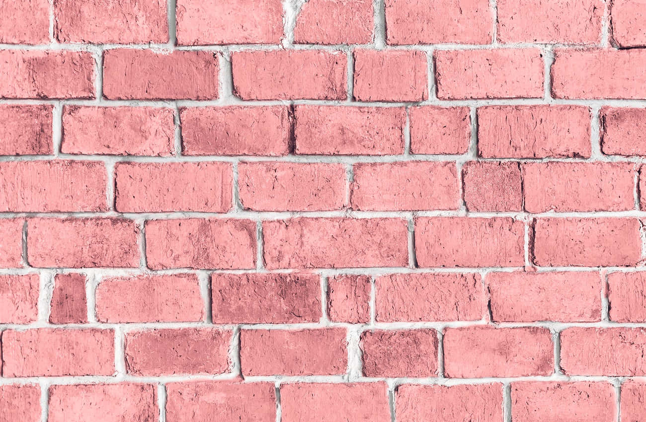 Pink Brick Wall Wallpaper