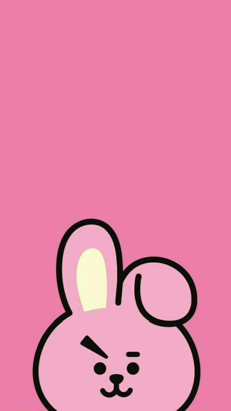 Cute&Colorful Pink Bunny Wallpaper