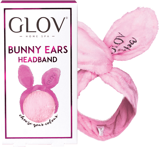 Pink Bunny Ears Headband Packaging PNG