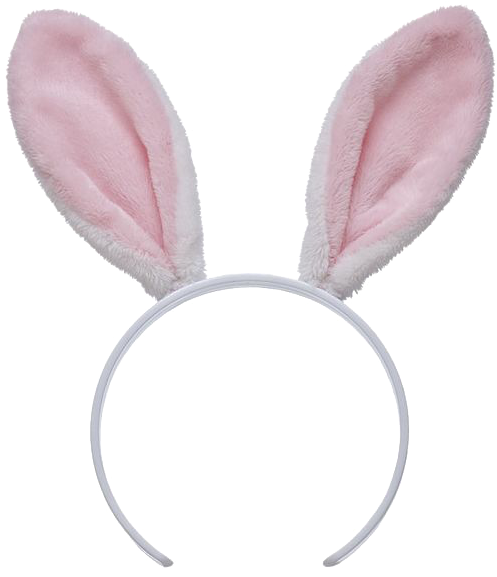 Pink Bunny Ears Headband PNG