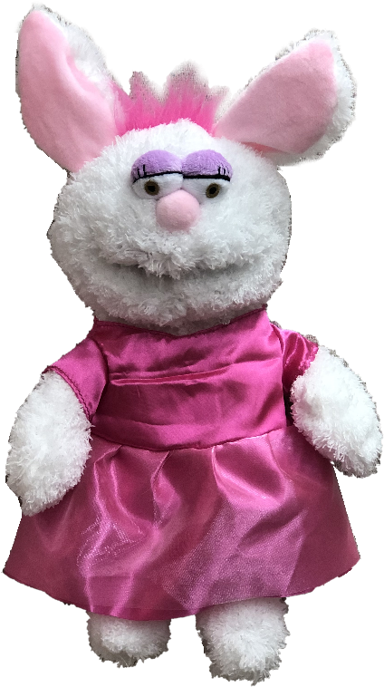 Pink Bunny Puppetin Dress PNG