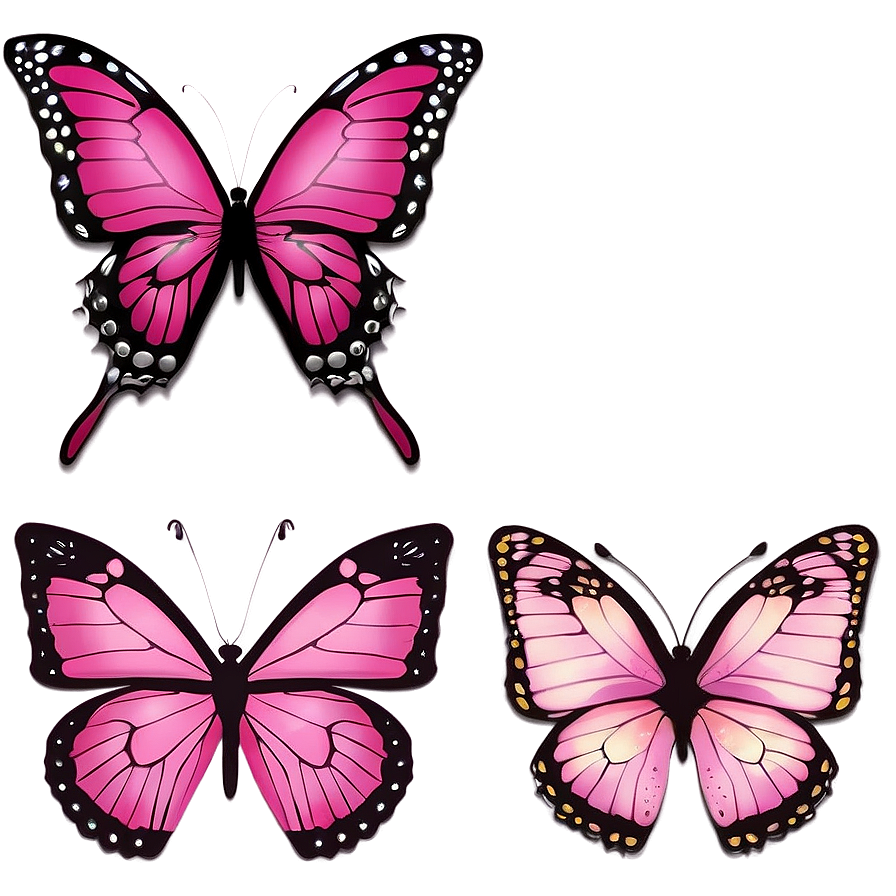 Download Pink Butterflies Png 61