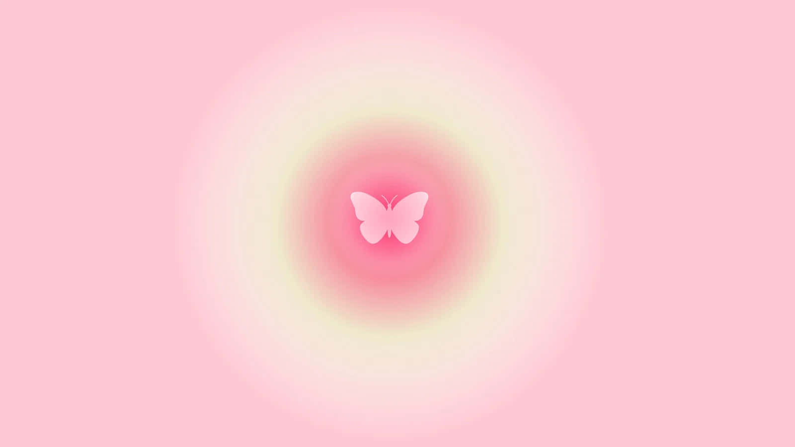 Pink Butterfly Aesthetic Background Wallpaper