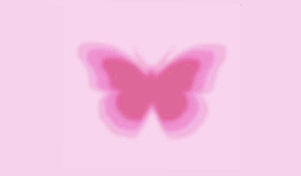 Pink Butterfly Aura Background Wallpaper