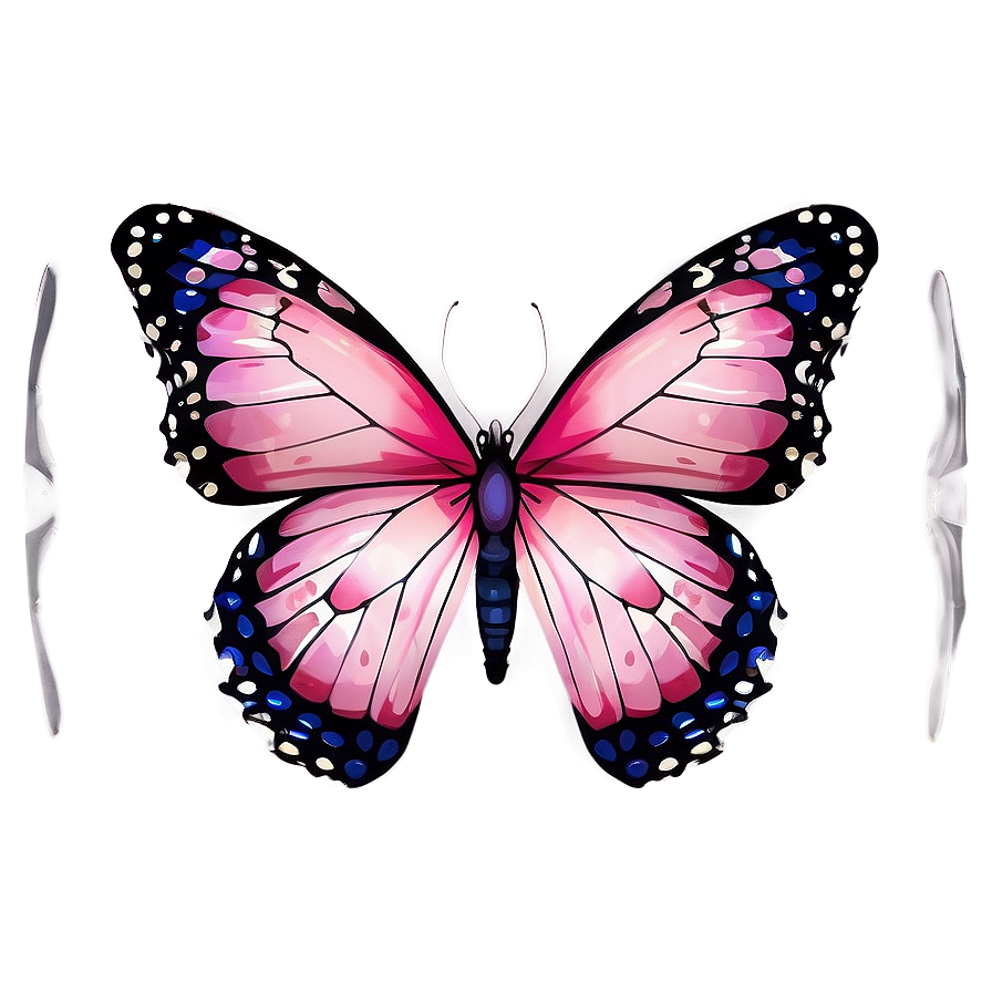 Download Pink Butterfly Border Png 05232024 | Wallpapers.com