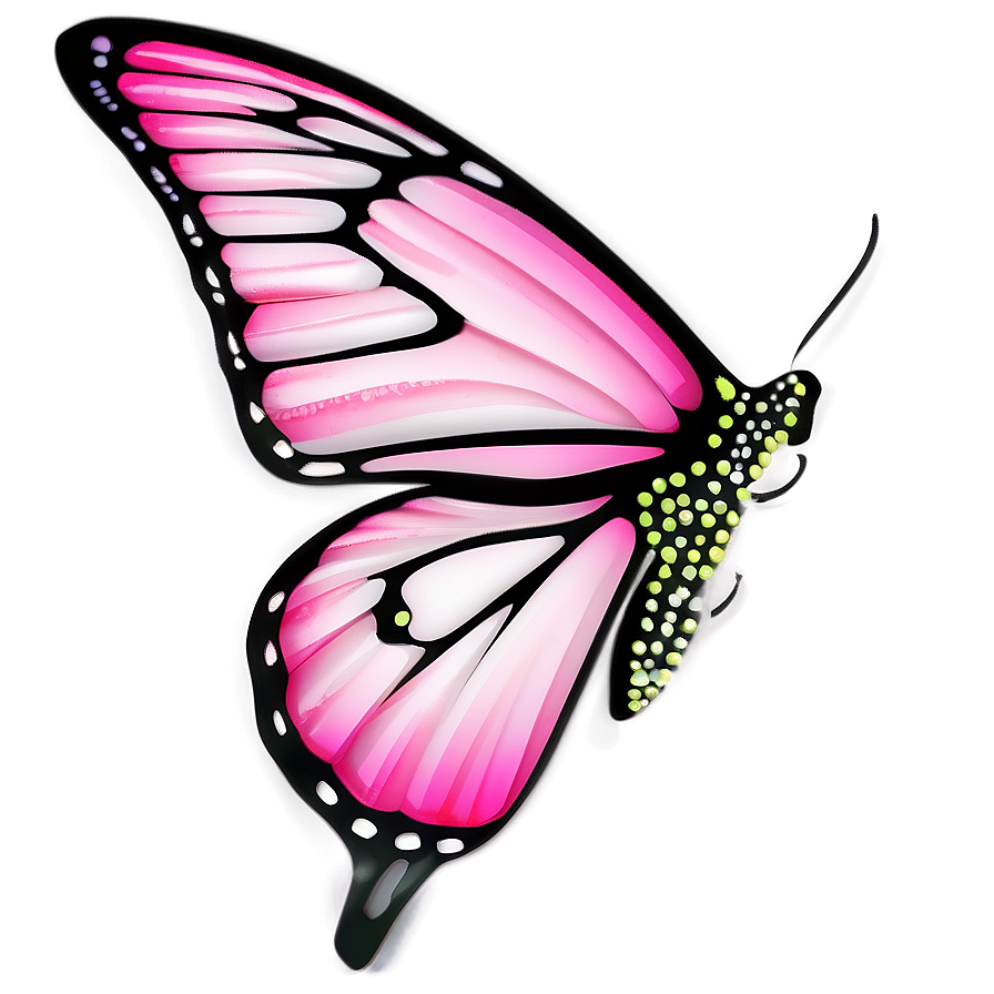 Pink Butterfly Emoji Png 05232024 PNG