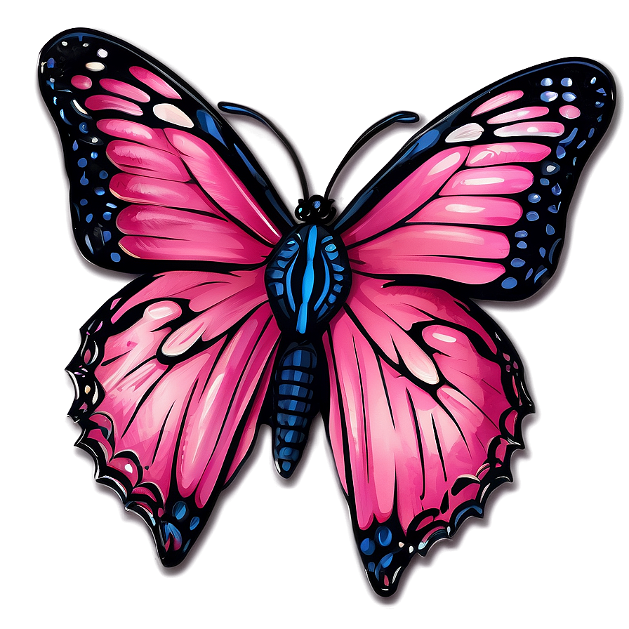 Download Pink Butterfly For Invitation Card Png Evk | Wallpapers.com