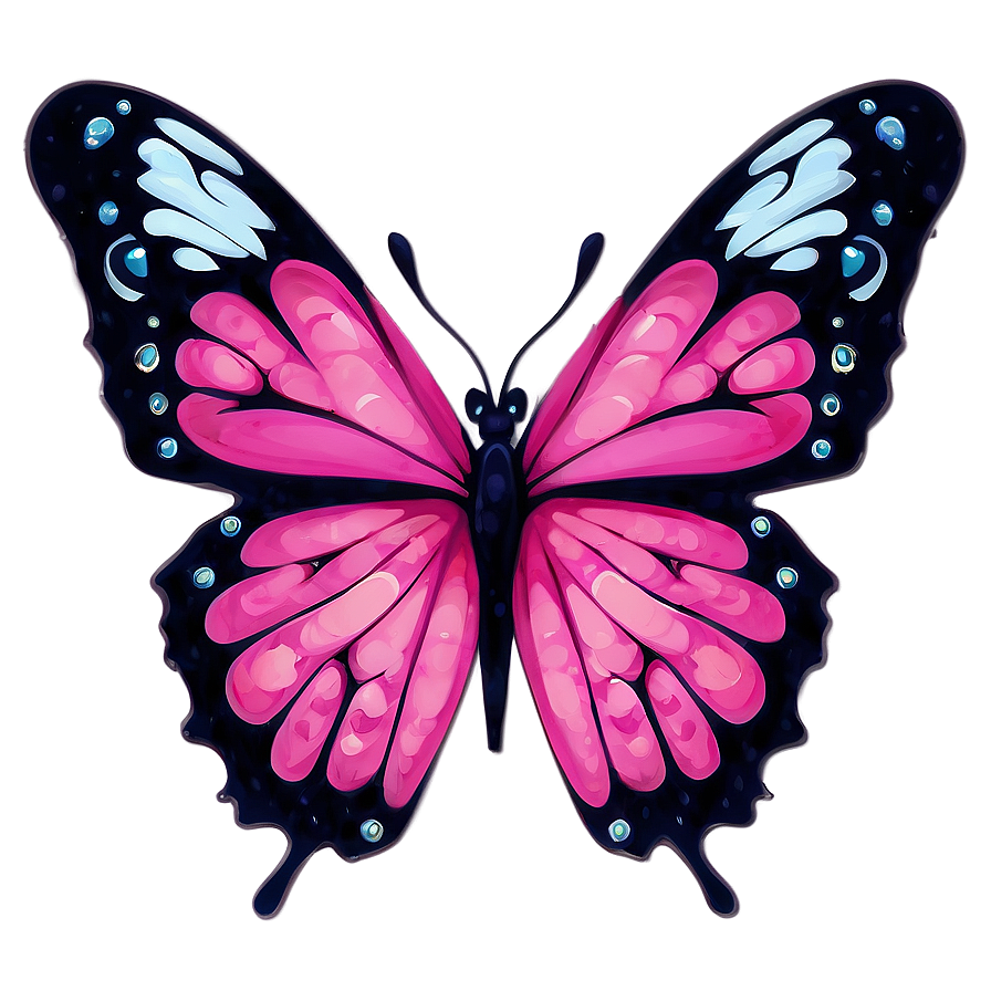 Download Pink Butterfly For Tattoo Design Png 10 | Wallpapers.com