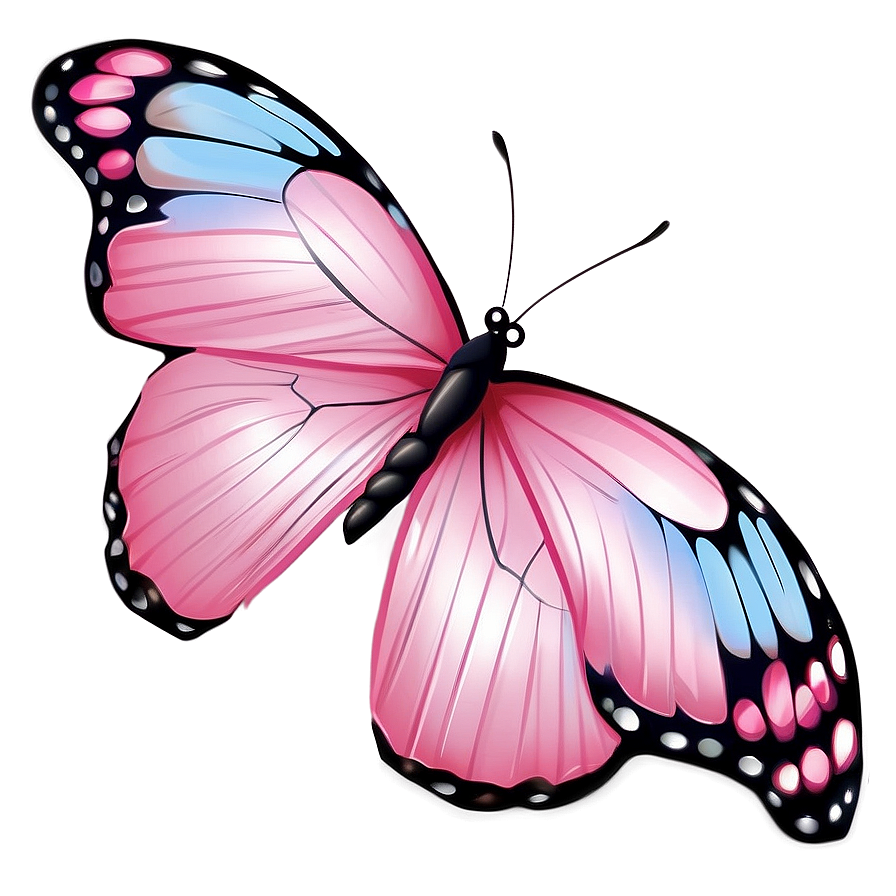 Download Pink Butterfly For Tattoo Design Png Fab3 | Wallpapers.com