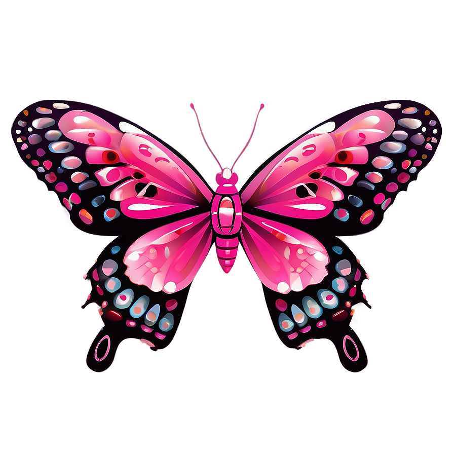 Download Pink Butterfly For Wedding Design Png Dtu | Wallpapers.com