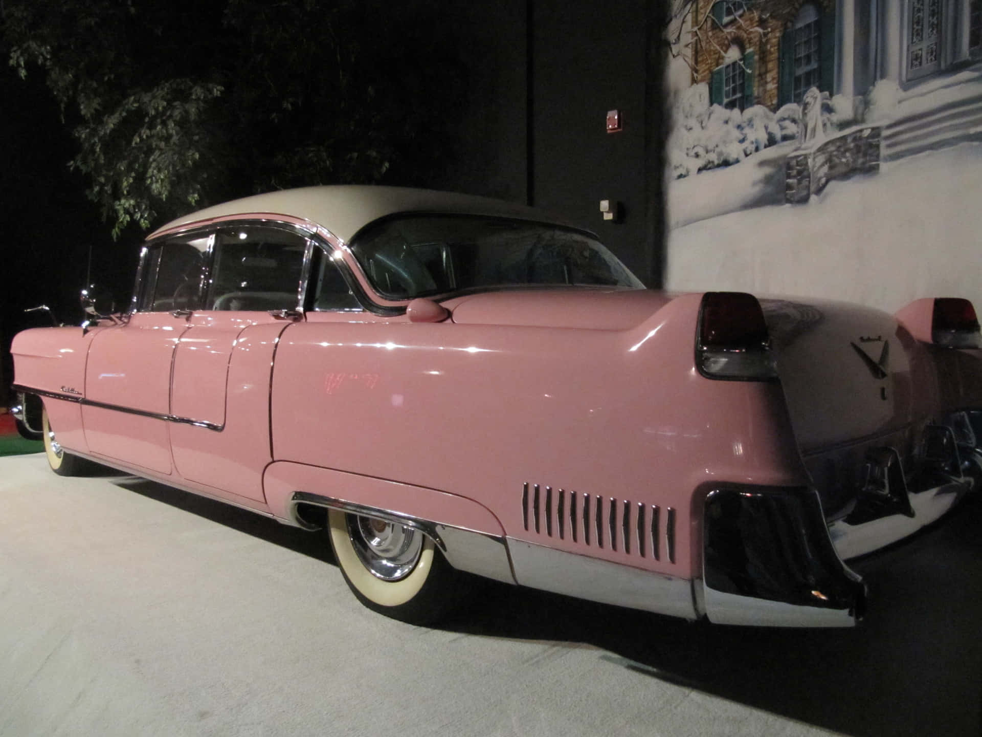 Vintage Pink Cadillac in its Glory Wallpaper