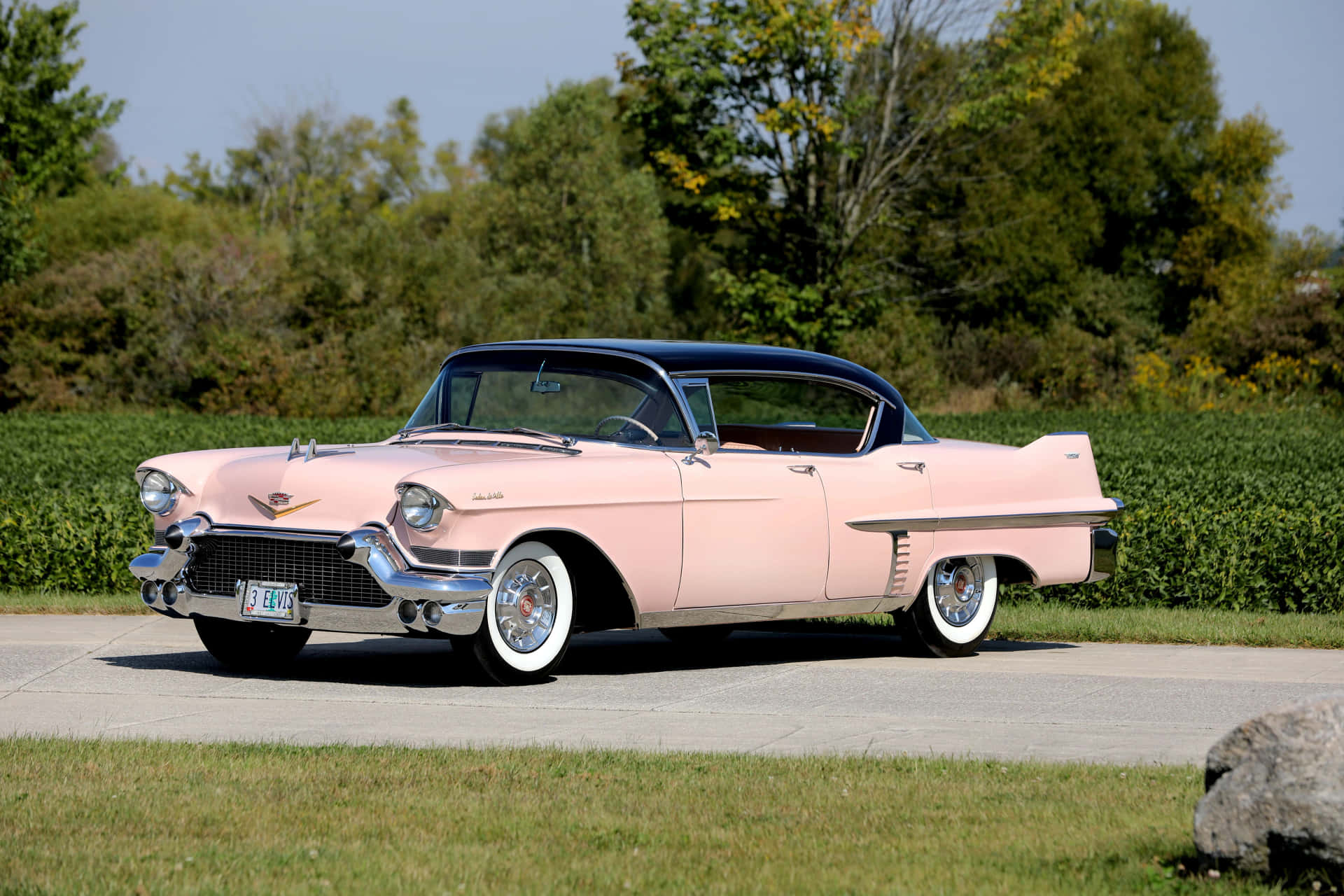 Classic Pink Cadillac in its Glory Wallpaper