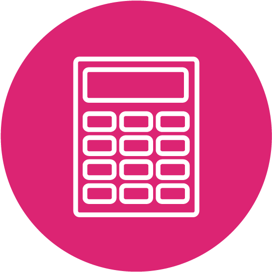 Download Pink Calculator Icon | Wallpapers.com
