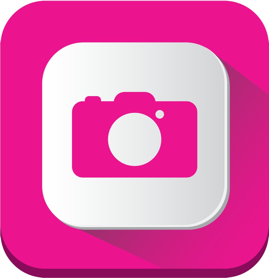 Pink Camera App Icon PNG