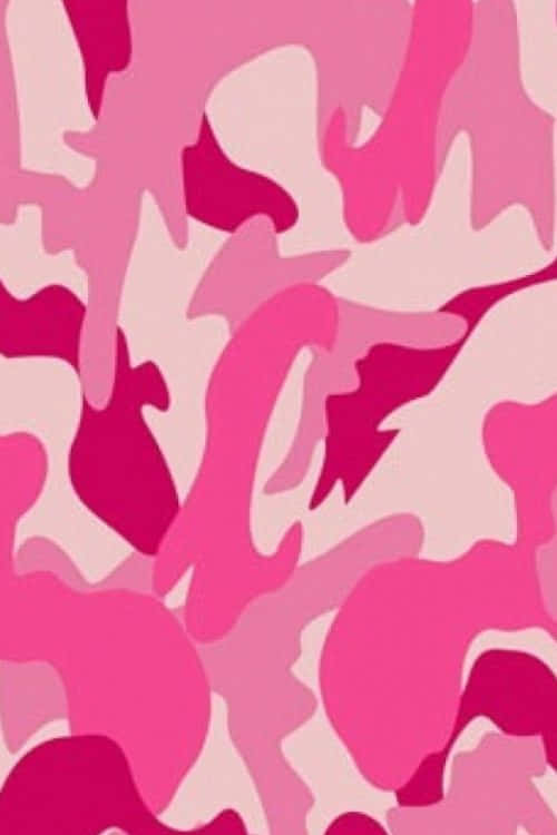Bliv huntklar med lyserød camouflage. Wallpaper