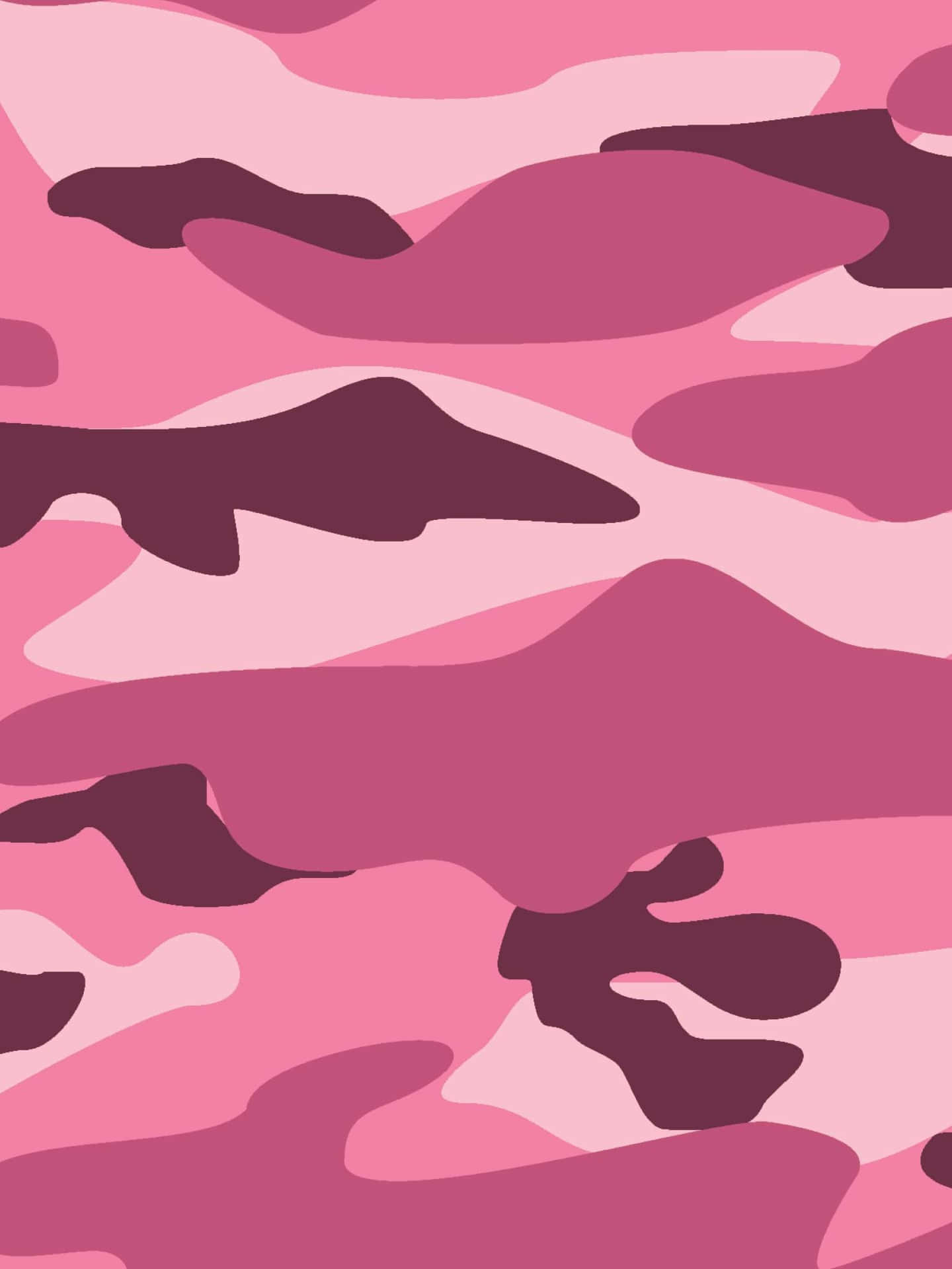 Pink Camouflage – Camouflere i en Pop af Farve Wallpaper