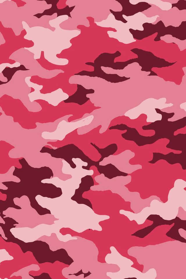 Pink Camo 640 X 960 Wallpaper