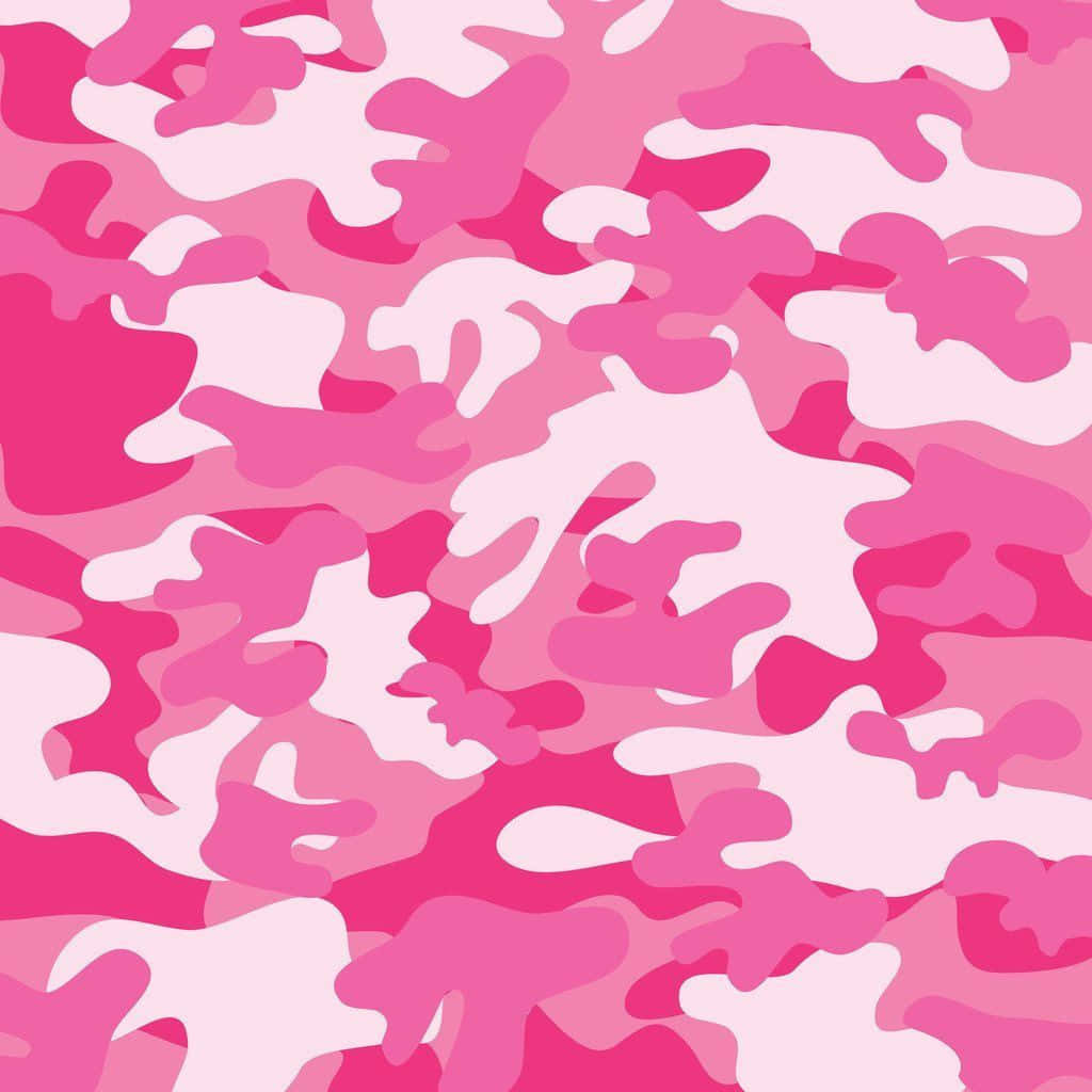 Faded Pink Camo Wallpaper