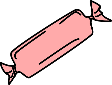 Pink Candy Wrapper Vector PNG