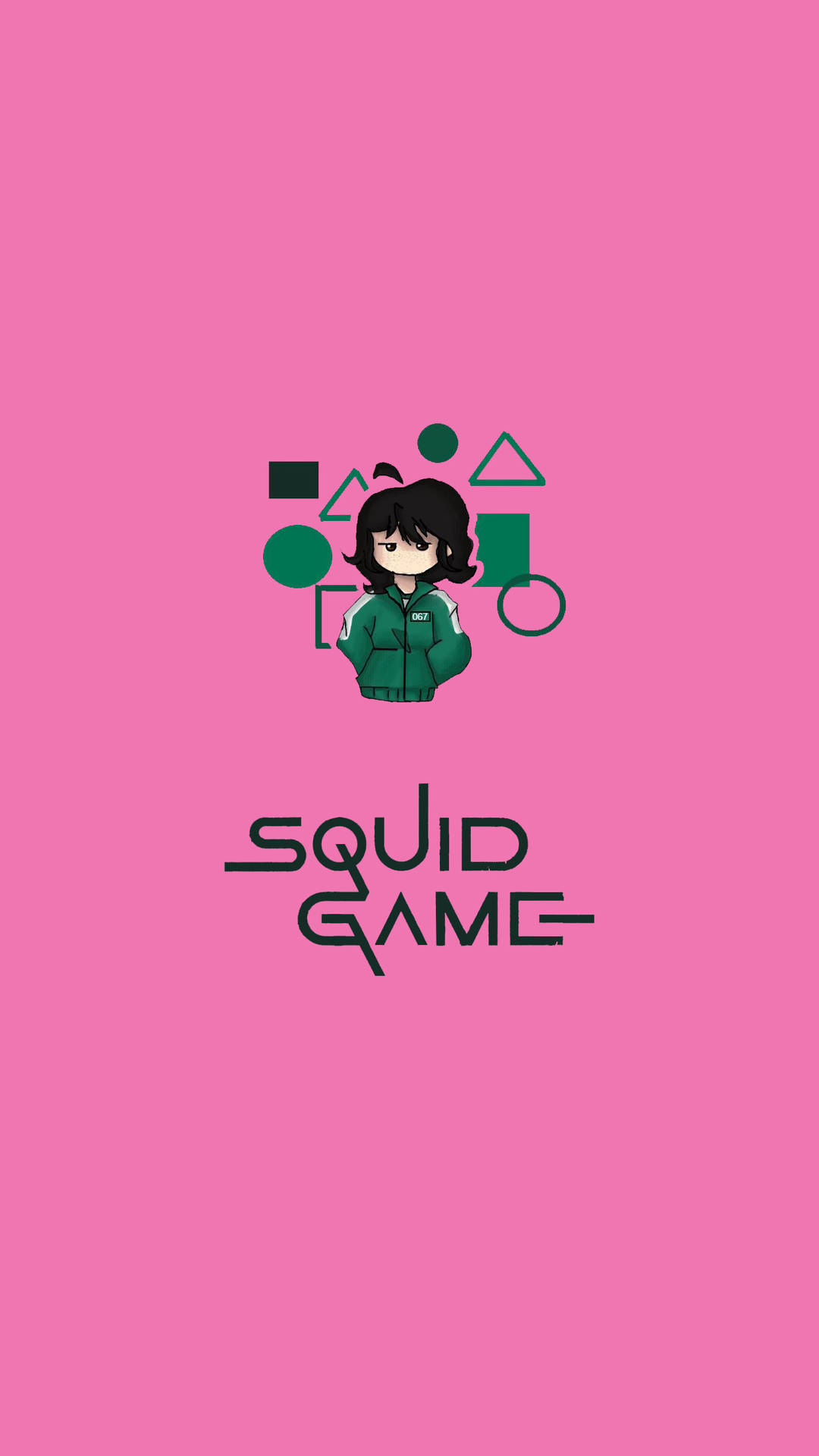 Pink Cartoon 067 Squid Game