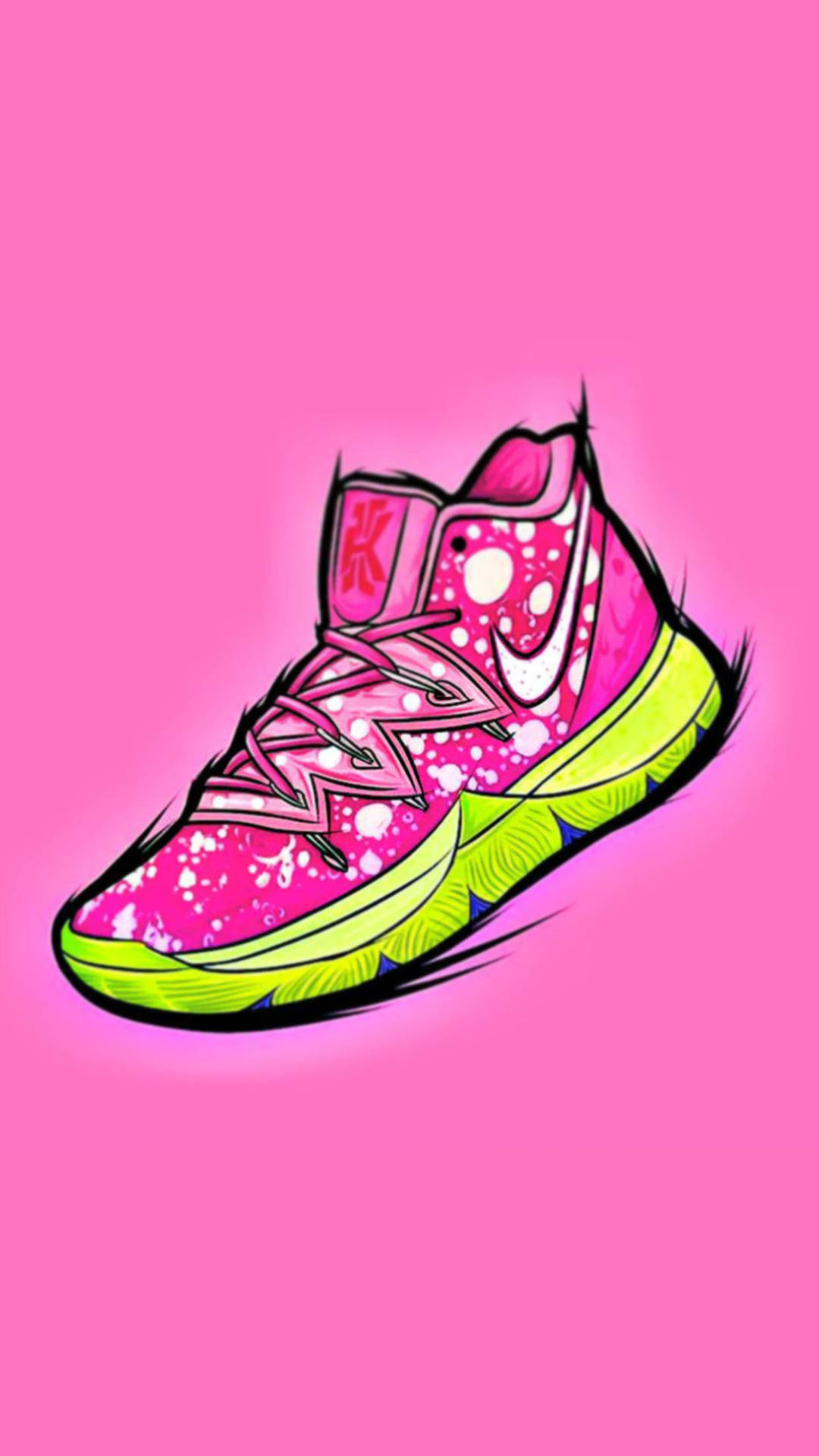 Pink Cartoon Shoe Wallpaper