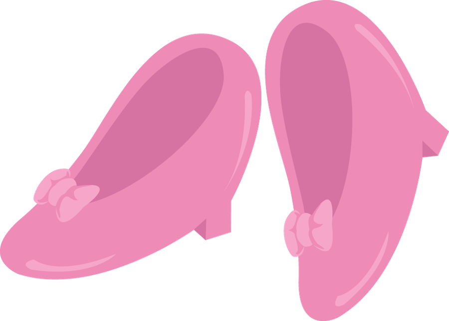 Pink Cartoon Shoes Graphic PNG