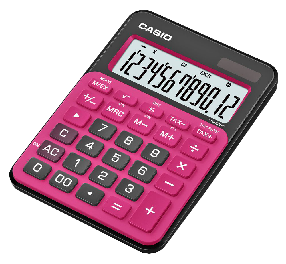 Pink Casio Calculator PNG