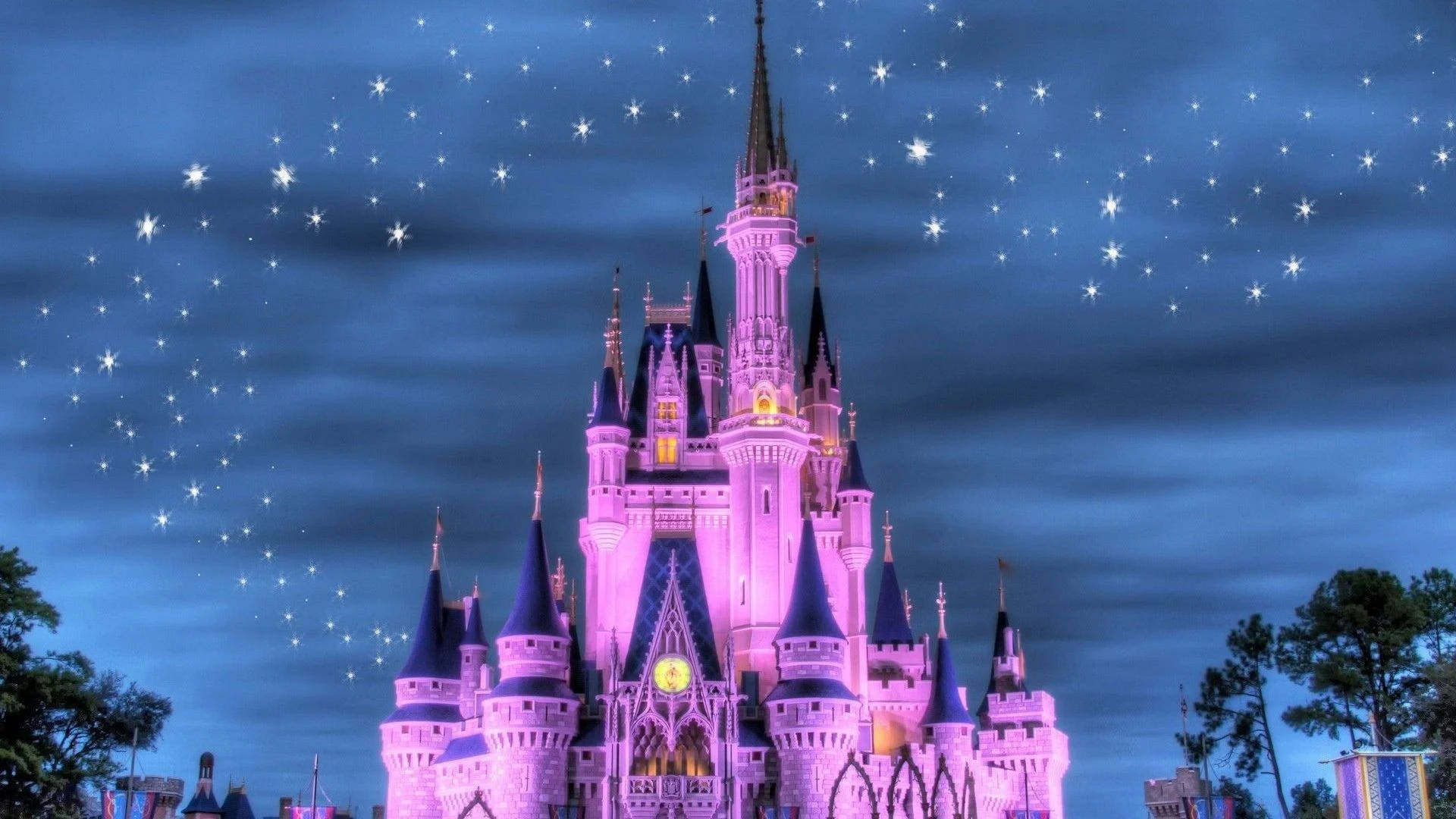 Pink Castle Disney Desktop Wallpaper