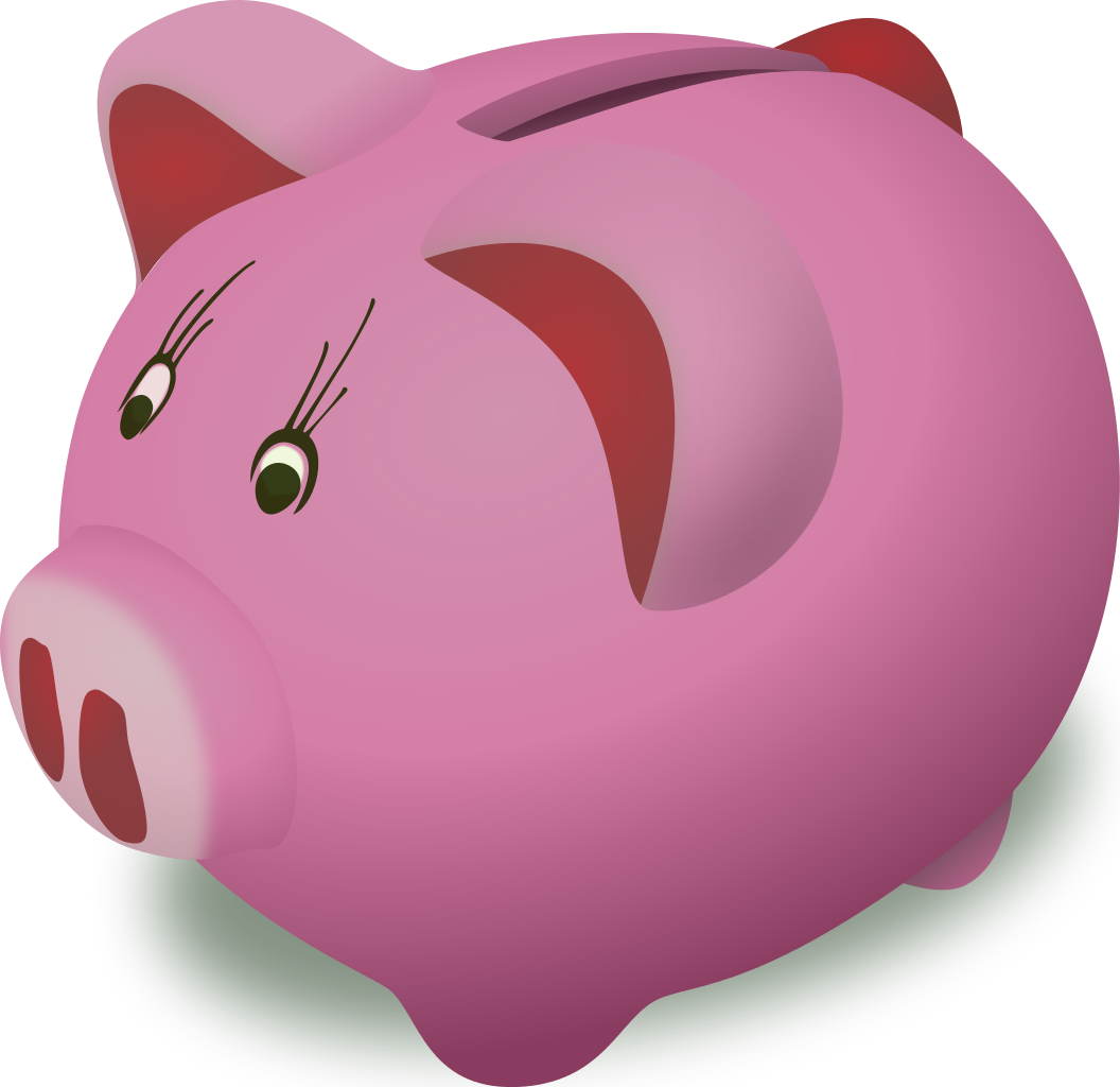 Pink Ceramic Piggy Bank Illustration PNG