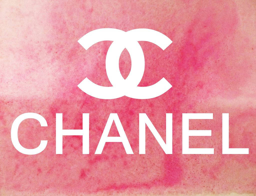 Wunderschönesrosa Chanel-logo Wallpaper