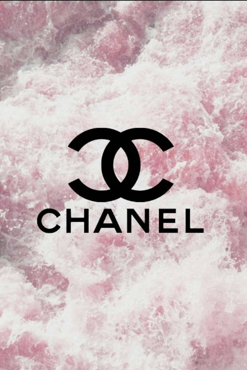 Det ikoniske pink Chanel logo design. Wallpaper