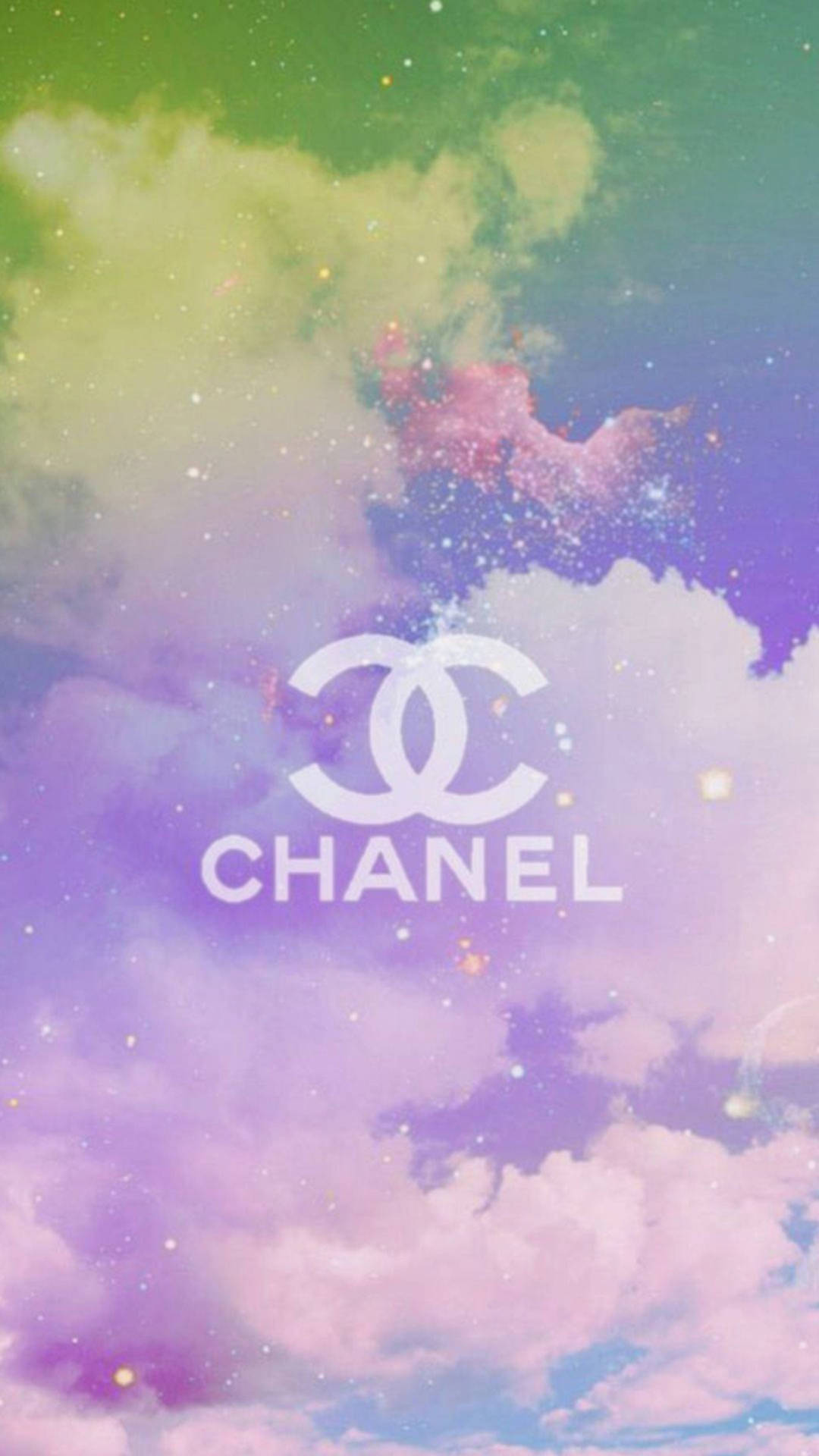Frisk og moderne Pink Chanel Logo Wallpaper