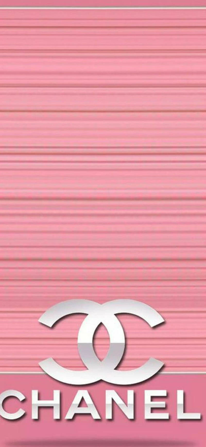 Bildunderbar Rosa Chanel Logo Wallpaper
