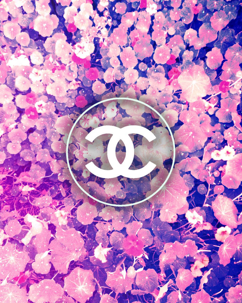 Logode Chanel En Color Rosa Fondo de pantalla