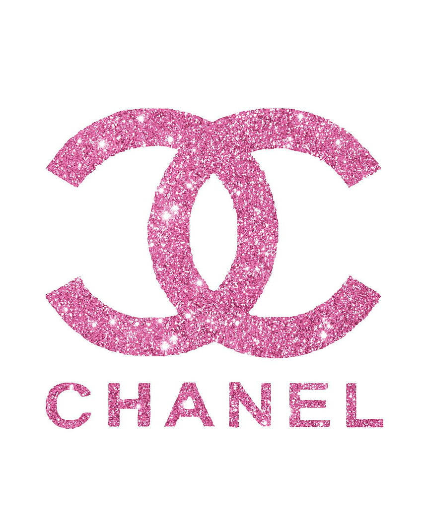 Sød lyserød Chanel logo-baggrund Wallpaper