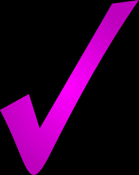 Pink Check Mark Graphic PNG