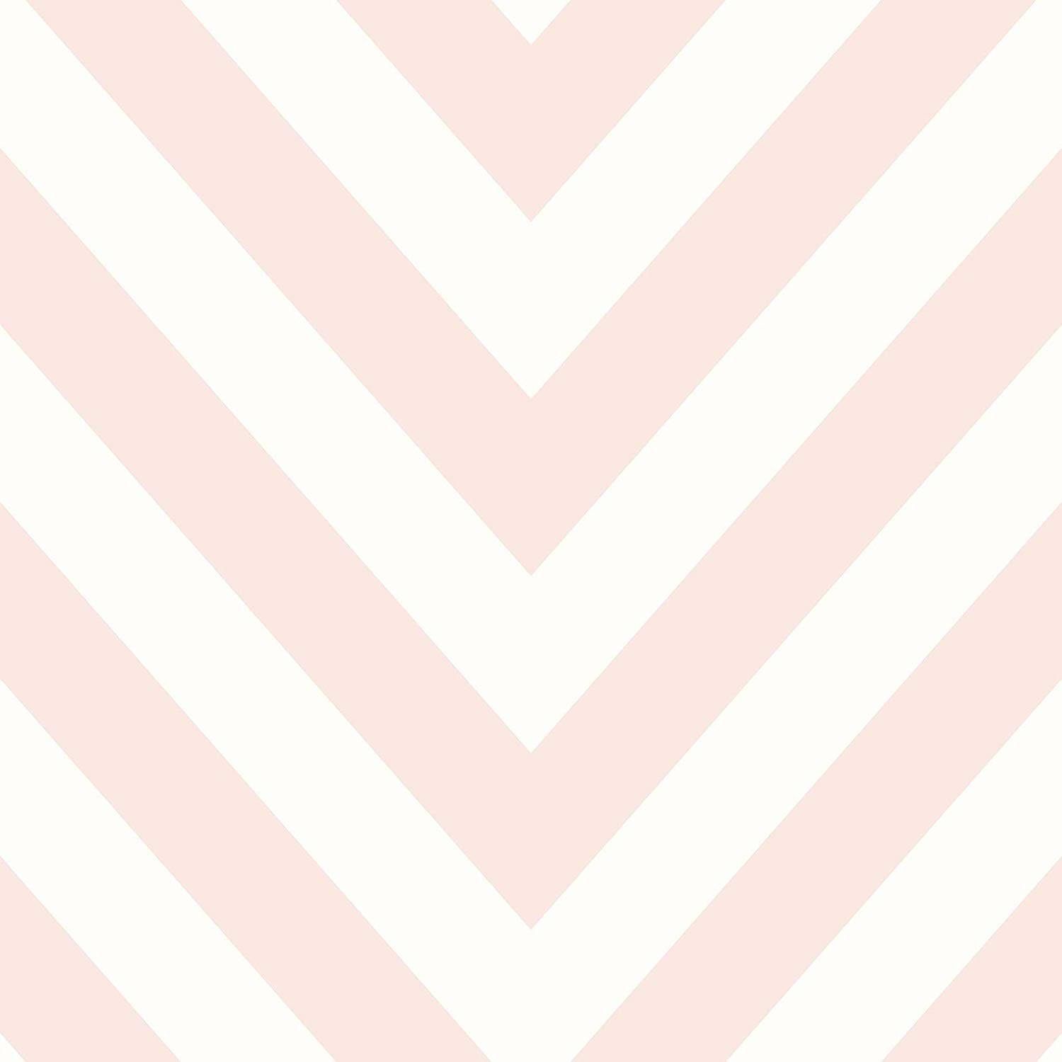 Pink Chevron Hvidt Mønster Wallpaper