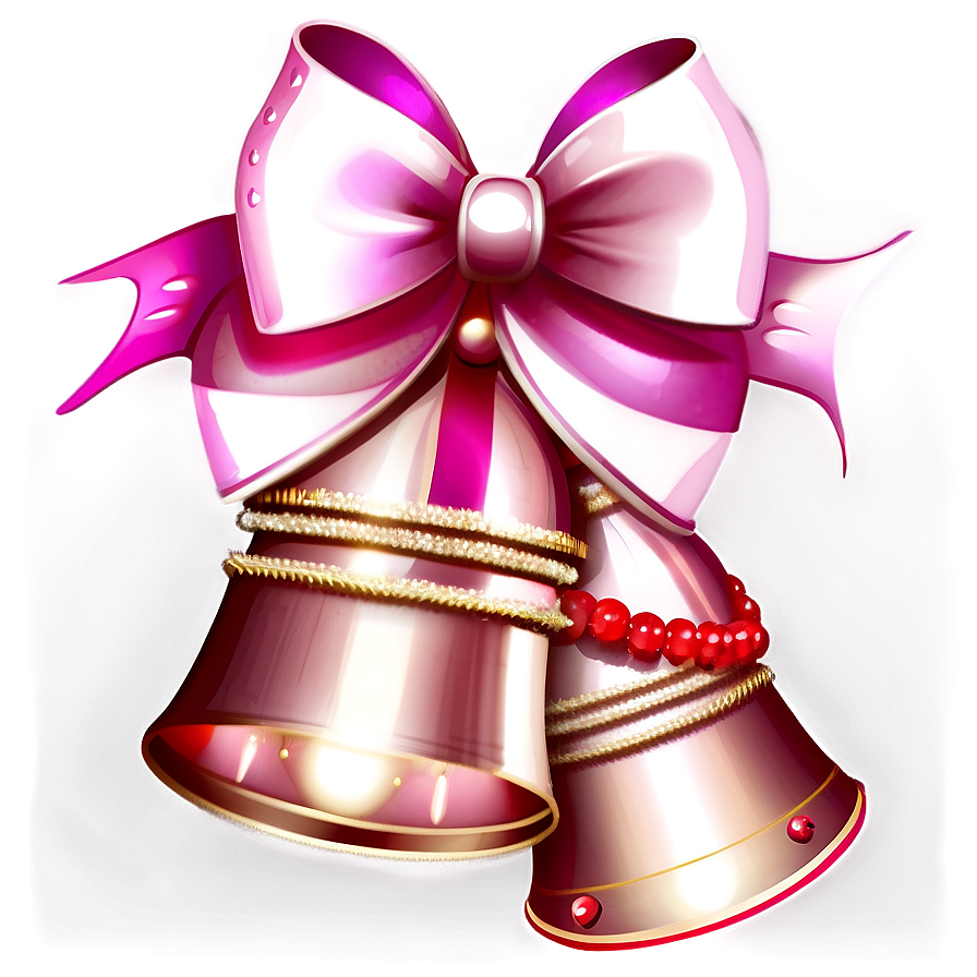 Pink Christmas Bells Png 40 PNG