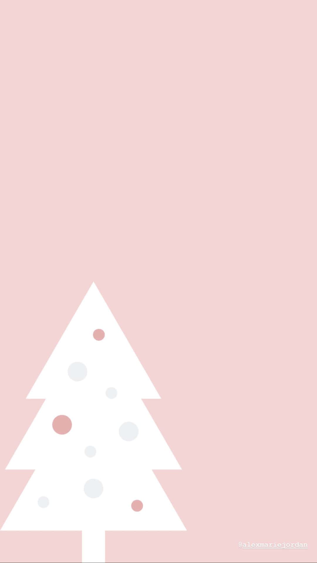 An original and festive pink Christmas tree for decorating your home this holiday season Wallpaper