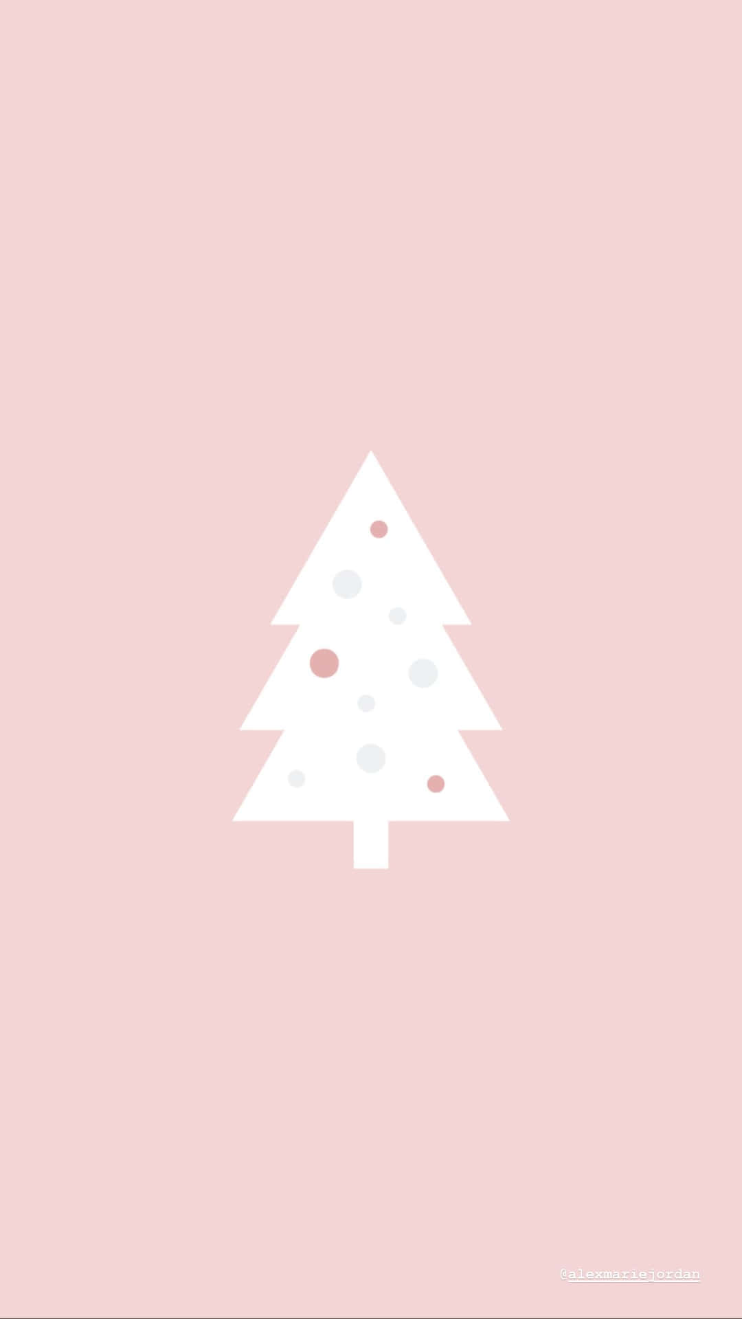 Kom i julehumør med denne smukke pink juletræ! Wallpaper