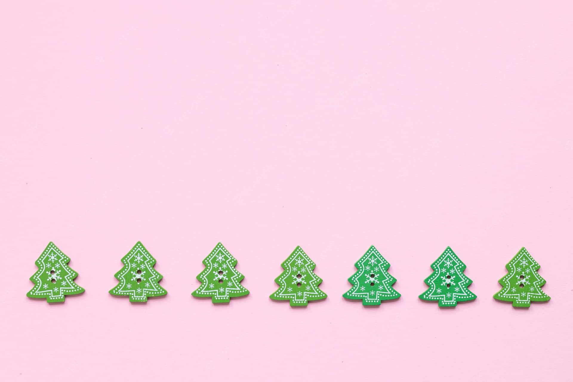 Celebrate the Holidays with a Festive Pink Christmas Tree Wallpaper