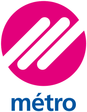 Pink Circle Metro Logo PNG