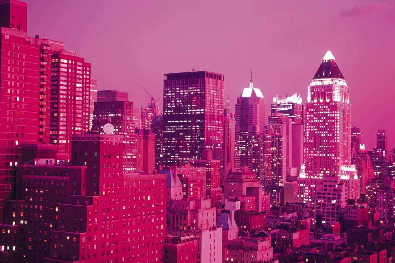 Erlebensie Die Lebendigen Farben Der Pink City Wallpaper