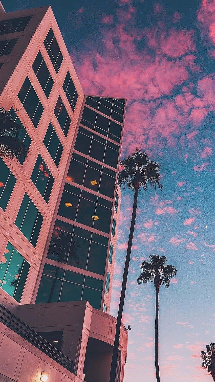 Pink City Skyscraper Wallpaper