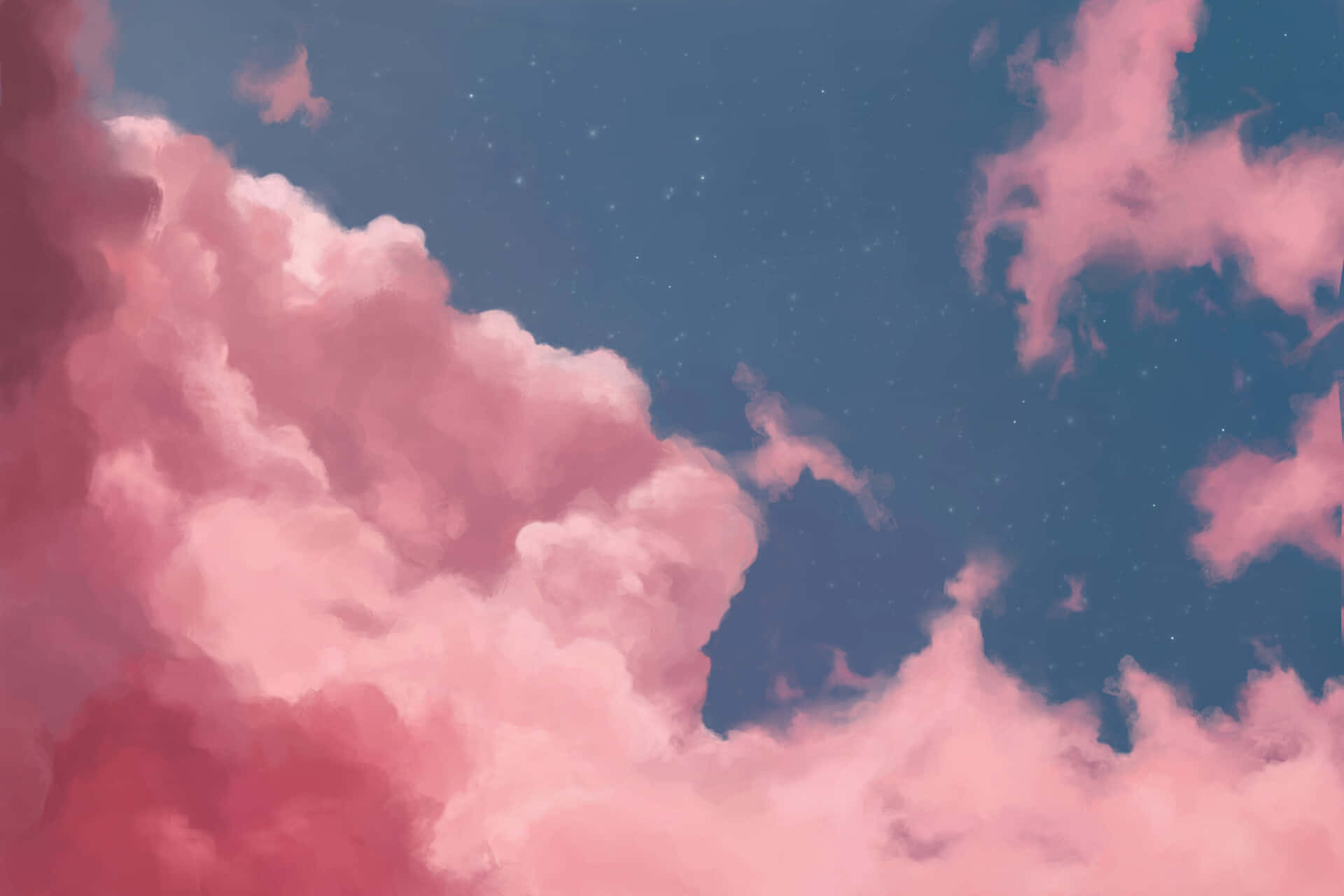 A beautiful, serene, and peaceful pink cloud background