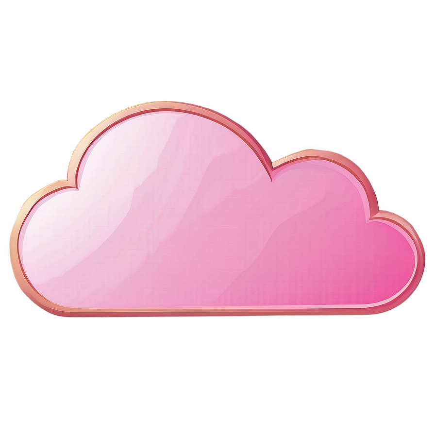 Pink Cloud Cartoon Style Png Rol77 PNG