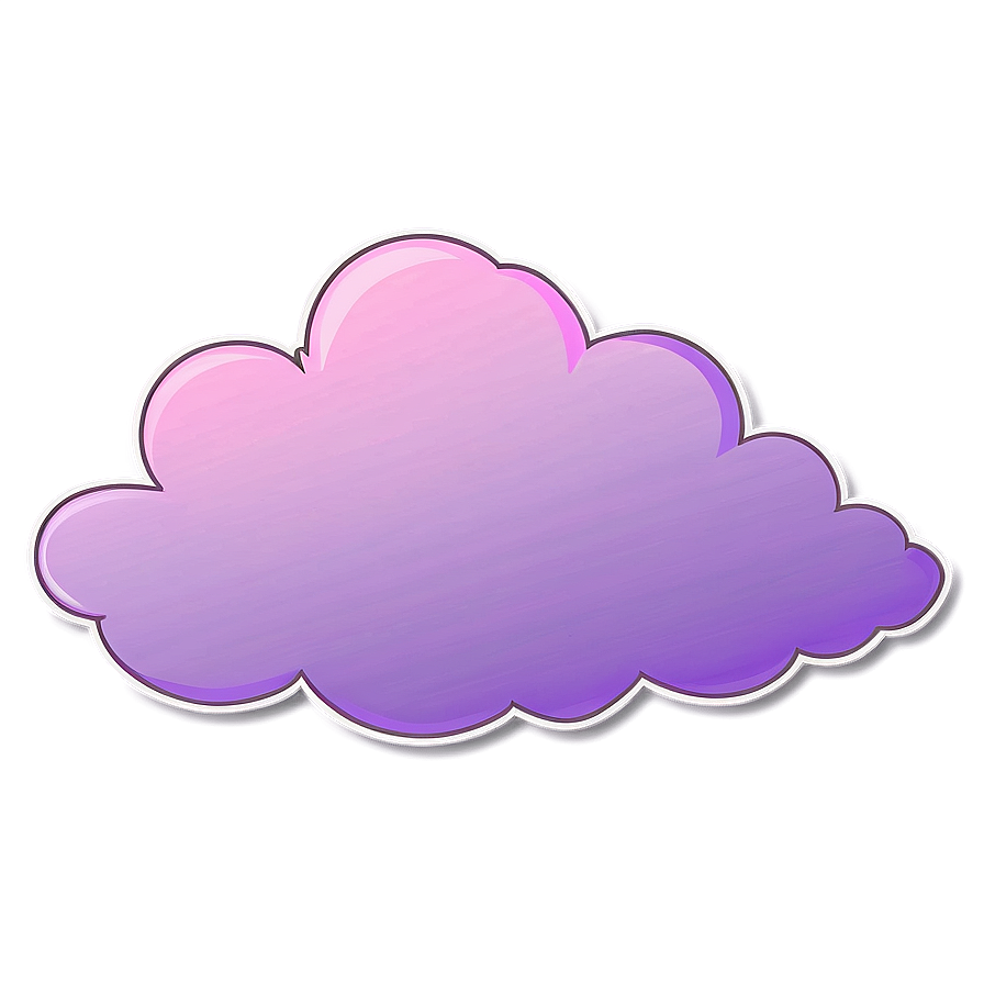 Pink Cloud In Lavender Sky Png 06252024 PNG