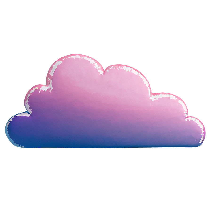 Pink Cloud Minimalist Art Png Vxe PNG